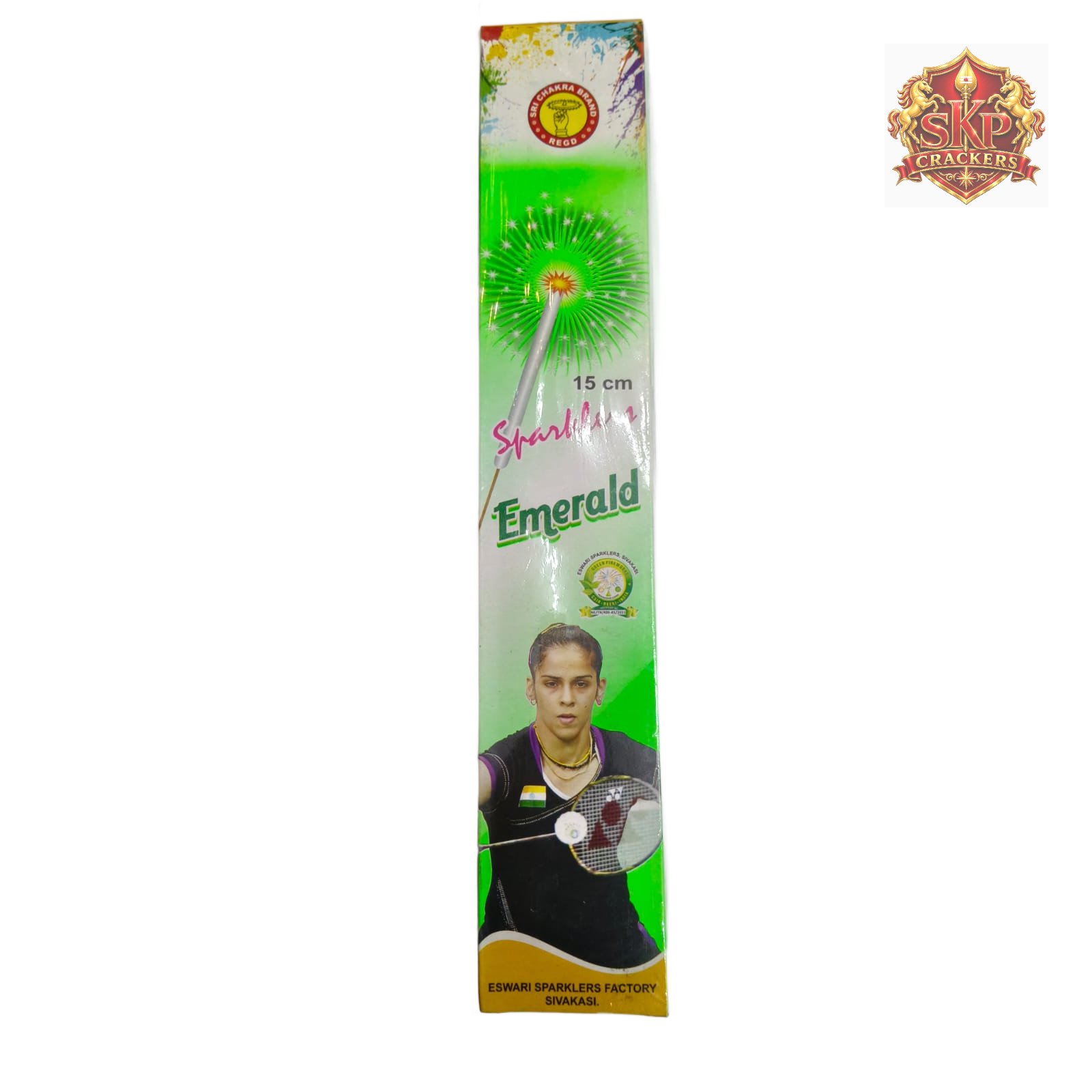 15 CM Green Sparklers(10 pcs)